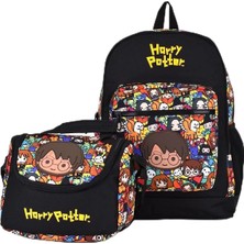 Harry Potter Erkek Çocuk 2'li Okul Seti, Sırt Çantası ve Beslenme Çantası, Çok Renkli