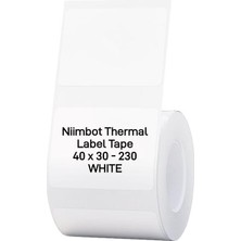 Hace Bazaar Nıımbot T40 Etiket 40MM x 30MM 230 Adet Beyaz  (B1B21SB3S)(1923) -Hcb