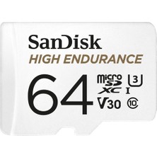 Hsc Bilişim High Endurance Microsdxc 64GB + Sd Adapter - For Dash Cams &amp; Monitoring