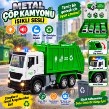 Trust Store Metal Işıklı Sesli Çöp Kamyonu Oyuncak Geri Dönüşüm Temalı Hareketli Çöp Kamyonu