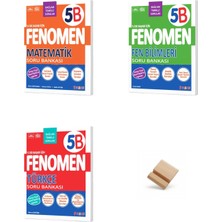 Fenomen Yayıncılık Fenomen 5. Sınıf Maarif 5b Serisi Matematik Fen ve Türkçe 3lü Set Soru Bankası + Telefon Standı