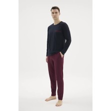 Melonika Kocabey 9216 Erkek O.yaka Pijama Takım