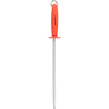 Ayrex Masat Çelik Yuvarlak 30 Cm, Kırmızı Plastik Saplı
