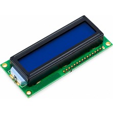 OEM 2X16 LCD Mavi Karakter Ekran – Üstten ve Alttan Pinli