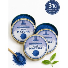 Mel and Mira 3'lü Blue Matcha Powder 25G, Mavi Spirulina Superfood Matcha Tozu