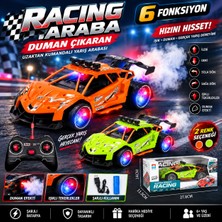 Trust Store Şarjlı Racing Araba  6 Fonksiyonlu Duman Çıkaran Işıklı Uzaktan Kumandalı Yarış Arabası 1 Adet