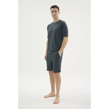Melonika Kocabey ŞT-26211 O Yaka Şortlu Pijama Takımı