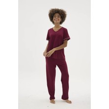 Melonika Kocabey KKT-26162K Kadın V Yaka Pijama Takımı