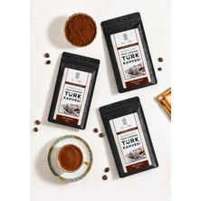 Mel and Mira Sade Türk Kahvesi 100 G x 3 | 3’lü Paket Geleneksel Türk Kahvesi | Odun Ateşinde Kavrulmuş Kahve