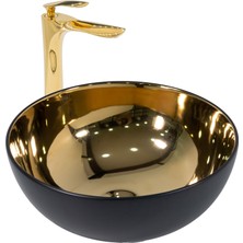 Paluci Asia Gold Matt Black Lavabo
