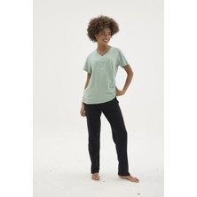 Melonika Kocabey KKT-26152K Kadın V Yaka Pijama Takımı