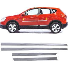 Ayrex Melexı Nissan Qashqai 2007-2013 Arası Için Krom Yan Kapı Koruma Çıtası 4 Kapı 4 Parça