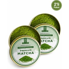 Mel and Mira 2'li Premium Japanese Saf Matcha Tozu 25G, Ceremonial Pure Matcha Powder, High Quality