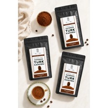 Mel and Mira Kafeinsiz Türk Kahvesi 100 G x 3 | 3’lü Paket Decaf Türk Kahvesi | Geleneksel Odun Ateşinde Kahve