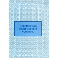 Ayrex Gelen Evrak Kayıt Defteri Numaralı 22X32 40 Yaprak Artlantis Gelen Evrak Kayıt Defteri Kart