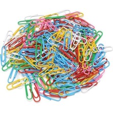 Ayrex Ataç Renkli Metal Plastik Kaplama 100 Adet Orta Boy 1 Paket Ataş Okul Ofis Belge Düzenleme