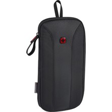 Ayrex Wenger Travel Document Organizer, Seyahat Aksesuarı Cüzdan Unisex Yetişkin, Siyah (Siyah),