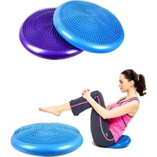 Ayrex Leyaton Disk Formlu Denge Topu Mavi 33 cm Yoga Pilates Egzersiz Aleti, FRK2234