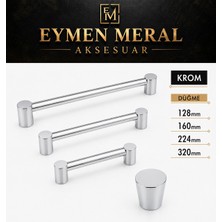 Eymen Meral Aksesuar Düğme Krom Renk Kaliteli Kulp (Vidaları Dahil) Alüminyum Kaliteli ve Uzun Ömürlü Malzemedir. Şık ve Estetik Görünümlüdür.