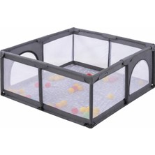 Ayrex Ciciko Mamma Bebek Oyun Alanı, 125 x 125 x 65 Taşınabilir Oyun Parkı, Bej Renk, Mesh Yan P