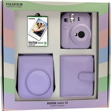 Ayrex Fujifilm Instax Mini 12 Fotoğraf Makinesi Bundle Box (Lila)