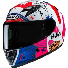 Hjc Y10 Kask Mıka MC28 (Çocuk Kaskı)
