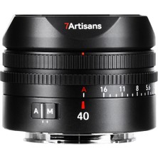 Ayrex 7ARTISANS Af 40 mm F2.5 Tam Format Objektif, E Mount Için, Hafif, 40 mm Günlük Objektif, Ot