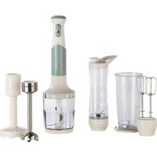 Ayrex Berghoff Gem Retro 1200 W El Blender Seti – 800 ml Hazne, 5 Parça Aksesuar, Metal Konektör