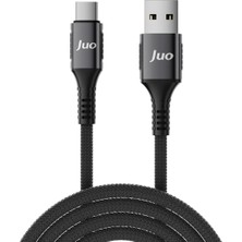 Ayrex Juo 66W Usb-A To Type-C Örgülü Hızlı Şarj ve Data Kablosu 2 Metre