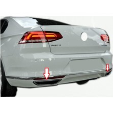 Ayrex Vw Passat Ile Uyumlu B8 Egsoz Çıkış 2 Parça Krom 2015-2018