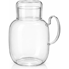 Ayrex Erkugo Bardaklı Borosilikat Cam Sürahi Seti – 1.5 Lt / Kulplu, Isıya Dayanıklı, Modern