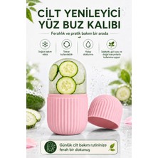 Jasper Pembe Buz Yüz Silindiri | %100 Masaj Aleti Buz Küpü Buz Rulosu Masaj Göz Torbalarını Giderme