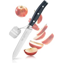 Ayrex Rösle Tradition Tırtıklı Çok Amaçlı Bıçak 12103 - Paslanmaz Çelik 13 cm