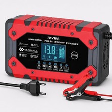 Ayrex Enshall 12V 6A Akıllı Hızlı Akü Şarj Cihazı - Lifepo4, Jel, Agm ve Kurşun Asit Akü Ş