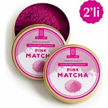 Mel and Mira 2'li Pink Matcha Powder 25G | Pembe Spirulina Superfood Tozu | Doğal Antioksidan, Vegan, Katkısız Enerji Karışımı
