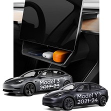 Ayrex Spigen Tesla Model Y Legacy 2024-2023 Ekran Altı Düzenleyici Organizer TO227 Siyah - ACP0728
