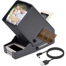 Ayrex Tcnewcl 35 mm Slayt ve Film Görüntüleyici, Negatif Tarayıcı, Masa Üstü LED Işıklı G�