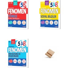 Fenomen Yayıncılık Fenomen 5. Sınıf Maarif B Serisi Türkçe Sosyal ve Din 3lü Set Soru Bankası + Telefon Standı