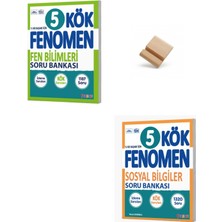Fenomen Yayıncılık Fenomen 5. Sınıf Maarif Fen Bilimleri ve Sosyal Bilgiler Kök Soru Bankası + Telefon Standı