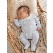 Omeca Concept Nakışlı Bebe Yakalı Triko Bebek Tulum