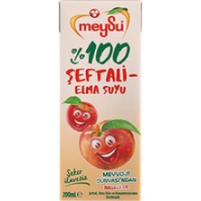 Ayrex MEYSU%100 Şeftali-Elma Suyu 200 Mililitre