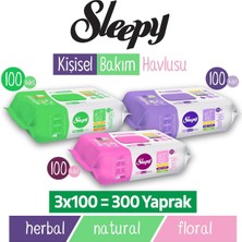 Ayrex Sleepy Kişisel Bakım Havlusu Karma Paket 3X100 (300 Yaprak)