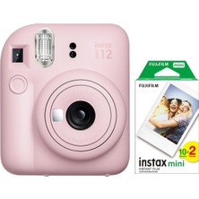 Ayrex Instax Mini 12 Pembe Fotoğraf Makinesi ve 20'li Mini Film