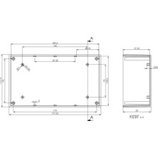 Ayrex Elektronik Proje Kutusu (Ölçüleri: 113X197,4X63MM) - Siyah