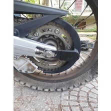 Ayrex Honda Crf 250 Rally Arka Zincir Koruma Aparatı, Mat Siyah, Plastik