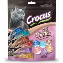 TeknoKapsül Crocus Multıpack 6 Çeşit Krema Kedi Ödülü 30X15GR