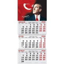 Ayrex Genc Dıjıtal Baskı 2026 Yılı Gemici Takvimi, Atatürk ve Türk Bayrağı
