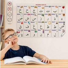 Ayrex 100X150 cm Statik Kağıt Elif-Ba Öğrenme Tahtası