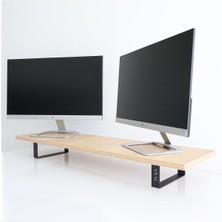 Ayrex Hansdo Dual Monitör Standı – Ikili Monitör Standı – Monitör Yükseltici – Mdf