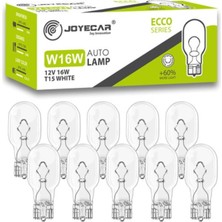 Ayrex Joyecar W16W T15 Ecco Series Otomobil Lambası, 12V 16W,%60 Daha Fazla Işık, 10'lu Paket